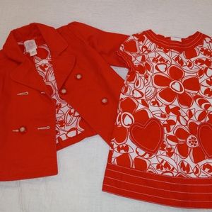 Retro size 2t dress and jacket